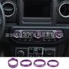 Para JL Wrangler/JT Gladiator Decorações para Interruptor de Ar Condicionado/Farol * 4 A para 18 Anos