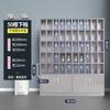Armário de xícaras de aço inoxidável oficina funcionários xícara armazenamento multi-compartimento escola multi-camada aço inoxidável suporte de xícaras fábrica nenhum
