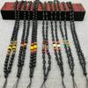 Cadena de Suéter Colgante Cordón Collar de Obsidiana Cuerda Colgante de Jade Dorado Jadeíta Jade Colgante de Perla Escarchada Cordón Puesto Callejero
