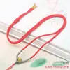 Colar Pingente Corda Nó de Abacaxi Dourado Corda Trançada de Jade Marca Buda de Jade Cordão para Pendurar no Pescoço Fecho Seguro Feito à Mão Cordão para Homens e Mulheres