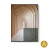 Pintura decorativa para varanda de sala de estar moderna extensão arquitetônica corredor modelo simples parede de fundo interior da sala pintura suspensa no chão