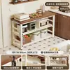 Estante de Almacenamiento para Cocina, Mesa de Corte de Pie, Banco de Trabajo, Estante de Almacenamiento de Microondas Multicapa para el Hogar, Estante de Almacenamiento Multifuncional
