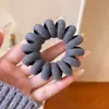 Cuerda para Teléfono de Color Puro Retro de Sarga, Goma para el Cabello para Mujeres en Otoño e Invierno, Sin Gomas de Pelo, Sin Gomas de Pelo, Banda de Goma de Alta Elasticidad y Duradera