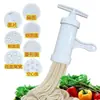 Máquina Manual de Prensa para Fideos de Plástico Engrosado, Máquina para Hacer Fideos, Máquina Pequeña para Rellenar Salchichas