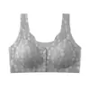 Ropa interior para mujer de mediana edad y ancianos, sujetador sin costuras con broche frontal, chaleco, talla grande, sujetador inalámbrico, popular en TikTok