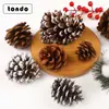 Decoraciones de Ramo Navideño Piñas y Ramas Simuladas Nochebuena Decoración de Árbol de Navidad DIY Materiales de Empaque para Floristería