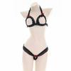 Conjunto de bikini abierto con sujetador hueco y encaje para mujer, venta al por mayor, ropa interior sexy, SM0339