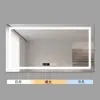 Espejo de baño inteligente LED táctil, espejo sin marco antivaho de alta definición, montado en la pared para baño, proyecto de hotel, espejo de tocador y maquillaje