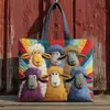 2026 Nova Série de Cordeiro Estampa Digital Moda Popular Bolsa de Mão Bolsa de Ombro Pano Oxford 600D