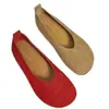 Zapatos Planos de Color Sólido Slip-On Mary Jane de Estilo Nuevo para Verano con Falda, Mocasines de Suela Blanda
