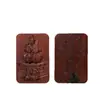 Colgante de Madera de Azufaifo Golpeada por el Rayo Pu Hua Tian Zun con Tallado en Relieve a Doble Cara del Ancestro del Rayo y Tableta de Oración de Madera de Azufaifo del Bodhisattva