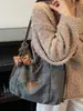 Bolsa Grande de Textura Suave de Cuero para Otoño e Invierno Bolso de Hombro Tote para Mujer Mochila de Tres Usos Bolso Cruzado Bolso Grande para la Escuela y el Trabajo