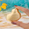 Broche Abstrato de Alto Padrão Exagerado e Único com Textura de Casca de Metal, Acessório de Blazer Feminino com Senso de Elegância, Best-Seller Transfronteiriço