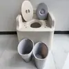 Cadeira de Banheiro Portátil Epp para Idosos e Grávidas, Cadeira de Banho, Banquinho de Banheiro Doméstico, Cadeira de Vaso Sanitário Robusta