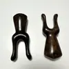 Massajador Quadrado de Madeira Maciça de Sândalo Roxo Atacado para Massagem de Pontos de Acupuntura do Rosto e Cabeça, Raspador Nasal Portátil de Meridianos para Uso Doméstico