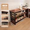 Estante de Almacenamiento Multifuncional de Cocina de Pie Mesa de Corte de Verduras Banco de Trabajo Multicapa Estante de Almacenamiento para Horno de Microondas y Ollas Gabinete Lateral Estrecho