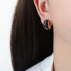 Pendientes largos de estilo Chanel de lujo ligero europeo y americano, de colores variados, con poste de titanio, estilo barroco multicolor opcional, pendientes dulces para mujer