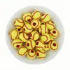Cuentas acrílicas para pelota de béisbol de 11 mm, cuentas redondas, pelota de béisbol con cuentas, agujero recto, material hecho a mano, pulsera, accesorios para joyería DIY