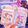 Novo produto: Caderno Fofo de Grupo de Meninas de Demon Slayer com Bolso Porta-Adesivos Três em Um e Pingente, Papelaria Feminina para Estudantes