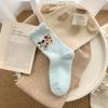 Calcetines Cálidos para Dormir Invierno con forro polar Calcetines Gruesos para Niños Estilo Japonés Lindo Dibujo Animado Terciopelo Australiano Calcetines Medianos Calcetines de Piso para Casa