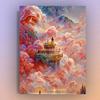 Paisaje DIY pintura al óleo digital planta pintura pintada a mano flor pintura decorativa pintada a mano pintura al óleo de pared relleno LY