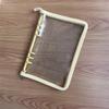 Funda blanda de PVC con polvo de purpurina, cierre de cremallera, agenda de mano A5, cuadrícula de cuatro, álbum de fotos para seguir estrellas, libro de tarjetas de 6 agujeros brillante, libro de almacenamiento de joyas