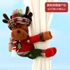 Artículos de decoración navideña: Atrapavueltas de cortina de muñeco de Santa tejido, colgante de figura de dibujos animados, decoración de ambiente festivo