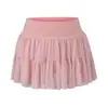 Falda de pastel plisada de malla para mujer Verano 2025 Nueva Dulce Chica Picante Deseo Puro Cintura Alta Antideslumbrante Adelgazante Falda