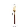 Cuchillo para Bistec y Tenedor de Mango de Madera Transfronterizo Acero Inoxidable 304 Juego de Vajilla Occidental Cuchillo, Tenedor y Cuchara Juego de Tres Piezas Cuchara de Alta Gama