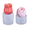 Molde de Silicone para Velas DIY e Aromaterapia em Formato de Tulipa e Rosa Realistas 3D