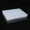 Caja de almacenamiento con tapa abierta, transparente, para decoración de uñas, 28 x 56 rejillas, para joyería, fabricante de herramientas para decoración de uñas.