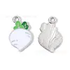 Jardín de Verduras Simulado Accesorios de Frutas Colgante de Aleación DIY Cadena de Teléfono Llavero Encanto Venta Caliente Transfronteriza