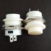 Suministro R16-507 Interruptor de botón blanco con tuerca, presionar para apagar, presionar para encender el interruptor de botón