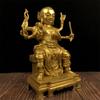 Gu Yunzhai Dios del Fuego Latón Dorado Nezha Tercer Príncipe Tres Cabezas y Seis Brazos Fuego Dexing Junhu Dezhen Junhuo Wang Ye