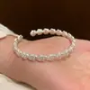 Yangui Yangei "Nunca Marchita" Estilo Chino Nuevo Sencillo Rosa Blanca Versátil Pulsera en Capas