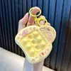 Llavero musical con forma de animal pequeño, juguete de descompresión, llavero, bolsa, colgante, máquina de garra, pequeño regalo al por mayor