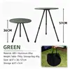 Mesa Auxiliar Redonda Plegable para Exteriores, Mesa de Camping Portátil con Altura Ajustable, Soporte Simple para Té para Acampar, Mesa de Picnic para Viajes por Carretera, Mesa de Café Pequeña para Patio