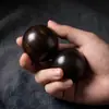 Pelota de Sandalo Morado para Mano, Pelota de Fitness de Madera Maciza, Pelota de Salud de Sandalo sin Pintar, Pelota de Sandalo Verde, Adorno de Mano