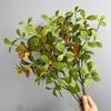 Reloj Colgante de Flores de Primavera de Isla de Planta de Simulación Hojas Múltiples Madera Borracha de Caballo Hojas Ins Viento Celebridad de Internet Estancia en Casa Decorativo para el Hogar Ramas y Hojas