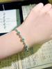 Pulsera Princess Drive con cara de huevo de esmeralda natural, color verde yang, diseño lujoso, ligera, ajustable y combinable.