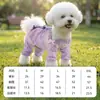 Pantalones de Perro Ligeros a Prueba de Polvo de Verano con Cobertura Total para las Patas y el Vientre, Monos de Cuatro Patas, Ropa Impermeable para Exteriores para Perros Pequeños y Mascotas