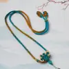 Cordón Colgante Tejido a Mano de Alta Calidad Color Qianli Jiangshan Nudo de Cola de Fénix Cadena para Suéter Cuerda