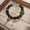 Pulsera Xingshi de Zen antiguo y sensación fría, diseño de nicho, sentido de la moda nacional, pulsera de imitación de jade