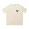 High Street Europeo y Americano Marca de Moda RHUDE Atardecer Cara Redonda de Corazón Impresión de Letras Nuevas Oversize Holgada Camiseta de Manga Corta