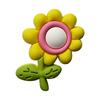Venta al por mayor del fabricante Serie Girasol Charms para Zapatos Material de Goma Blanda Accesorios Hebillas para Zapatos Moda Casual Accesorios para Zuecos