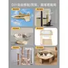 Árbol para Gatos Cápsula Espacial Accesorios Materiales DIY Cubierta Acrílica Hemisferio Ultra Transparente Base para Cama de Gato Montaje en Pared