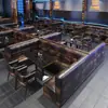 Cabina de Bar Sofá KTV Habitación Privada Barra en Forma de U Personalizada Restaurante de Música Cafetería Juego de Mesa y Sillas Comercial