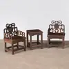 Muebles mini antiguos decoración de modelo pequeño oficina mini paisaje Madera de rosa real muebles medianos mesa de ocho inmortales comercial