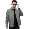 Chaqueta de cuero para hombre M-8XL con cuello alto, un nuevo estilo de moda para otoño/invierno, adecuada para comercio transfronterizo y un look elegante para hombres
