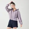 Ropa de Protección Solar para Mujer, Nuevo Estilo de Verano, Ropa de Protección Solar con Capucha Fresca y Repelente al Agua para Hombre, Ropa Fina para Piel para Exteriores, Chaqueta Deportiva